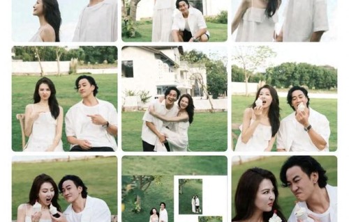 50岁何润东晒夫妻写真，与林姵希高甜撒糖，林姵希气质出众似明星|老婆|结婚|狗粮|身材|情侣