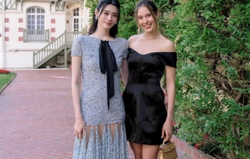 奚梦瑶何猷君法国婚礼照，儿子女儿当花童，谷爱凌居然和奚梦瑶一样高