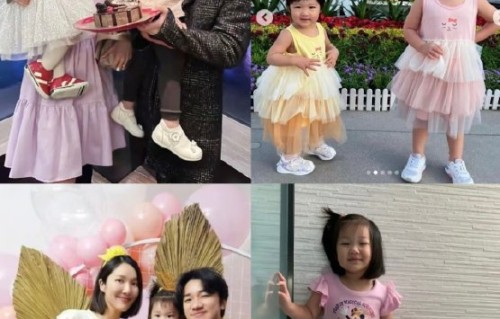 王祖蓝俩女儿颜值曝光，一个像爸一个像妈