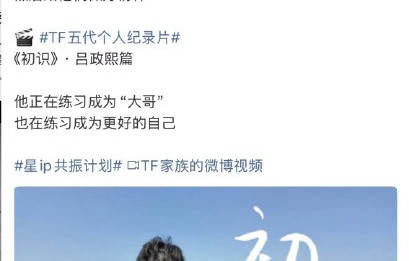 TF五代纪录片系列后续会介绍朱映宸、刘禹辰吗？