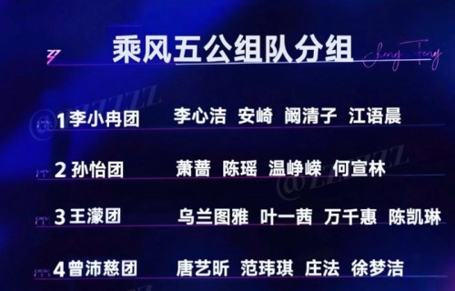 浪姐五公选曲曝光！曾沛慈组“王者配置”锁定炸场王？