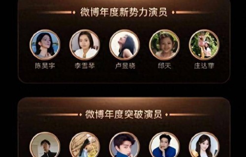 微博之夜获奖名单，去的人都扎堆领奖，沈腾赵丽颖含金量最高