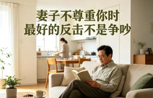 妻子不尊重你时，最好的反击不是争吵，而是这个